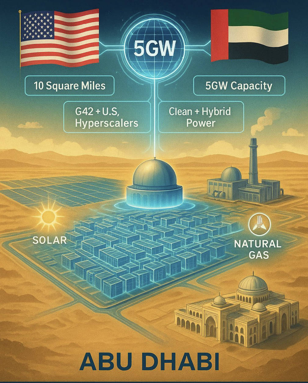 بزرگترین مرکز داده هوش مصنوعی در ابوظبی